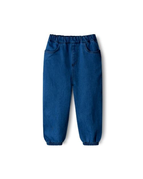 Quần dài jean dáng jogger co giãn bé trai và bé gái U950K