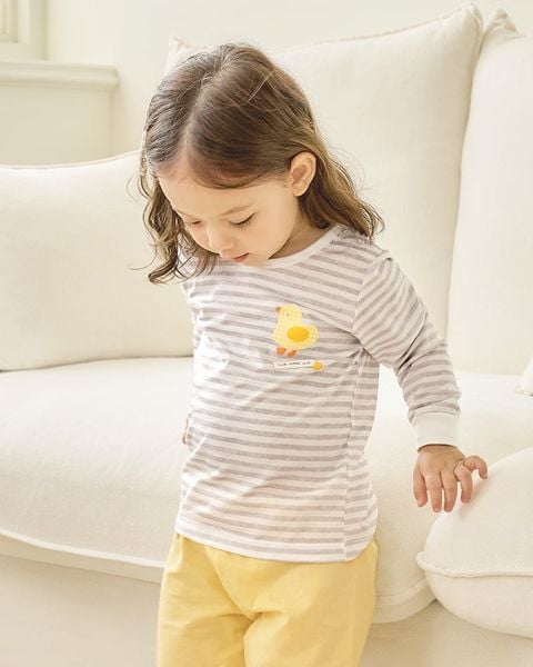 Bộ đồ dài dáng rộng cotton mịn bé trai và bé gái U1268