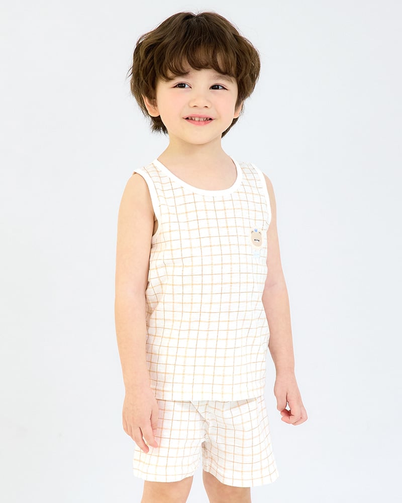 Bộ đồ ba lỗ cotton mịn bé trai và bé gái U4096