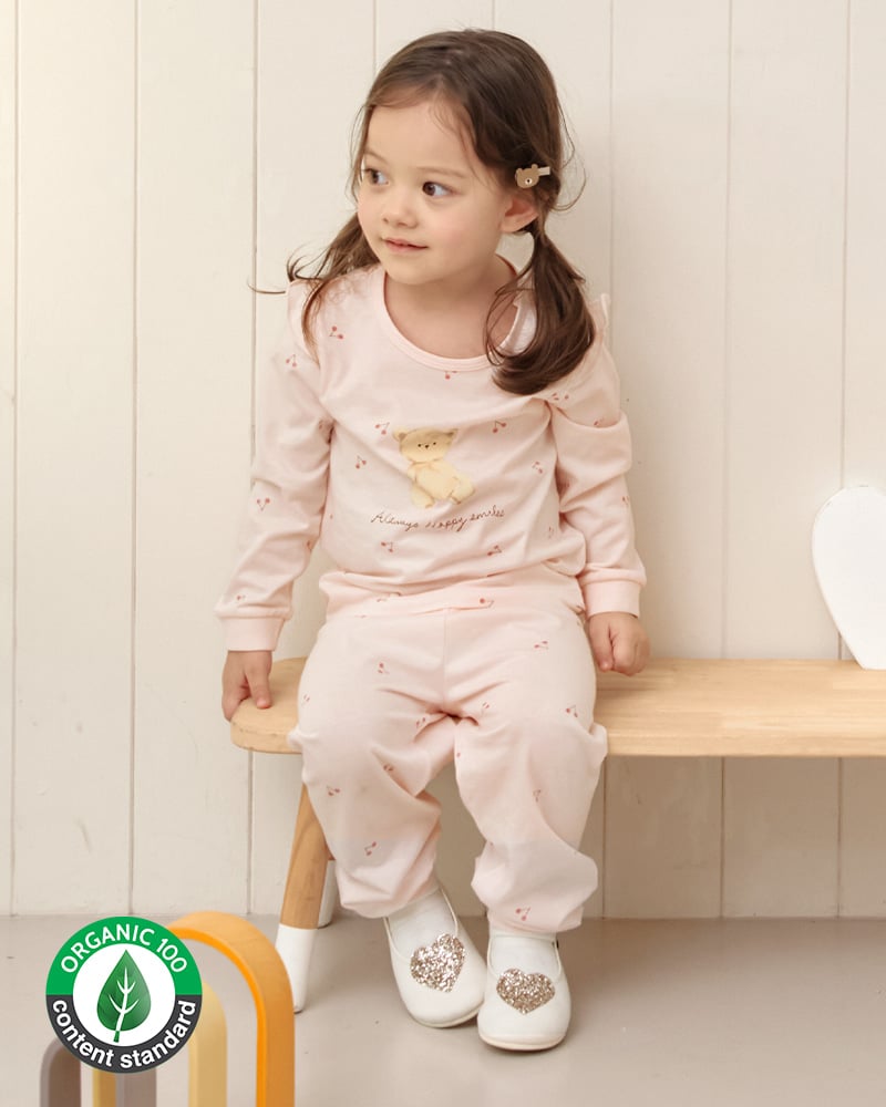 Bộ đồ dài cotton mịn dáng rộng bé gái U1314
