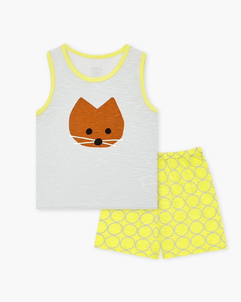 Bộ đồ ba lỗ cotton mịn bé trai và bé gái U4072