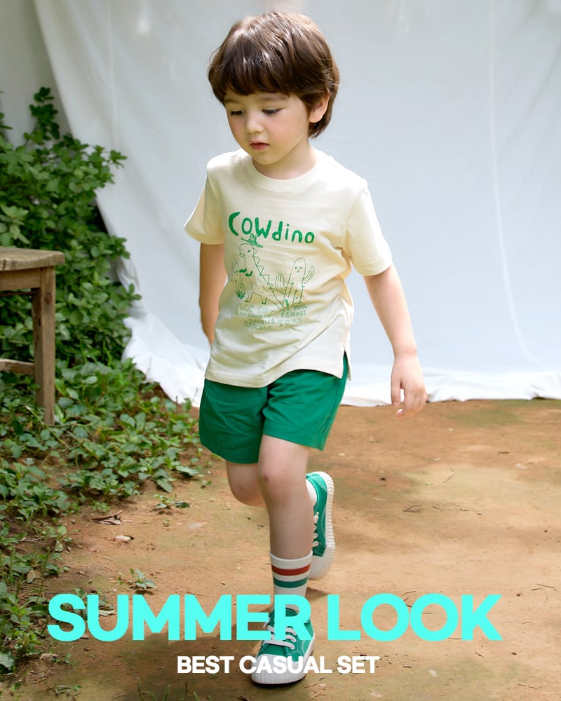 Bộ đồ ngắn cotton mịn bé trai U3213
