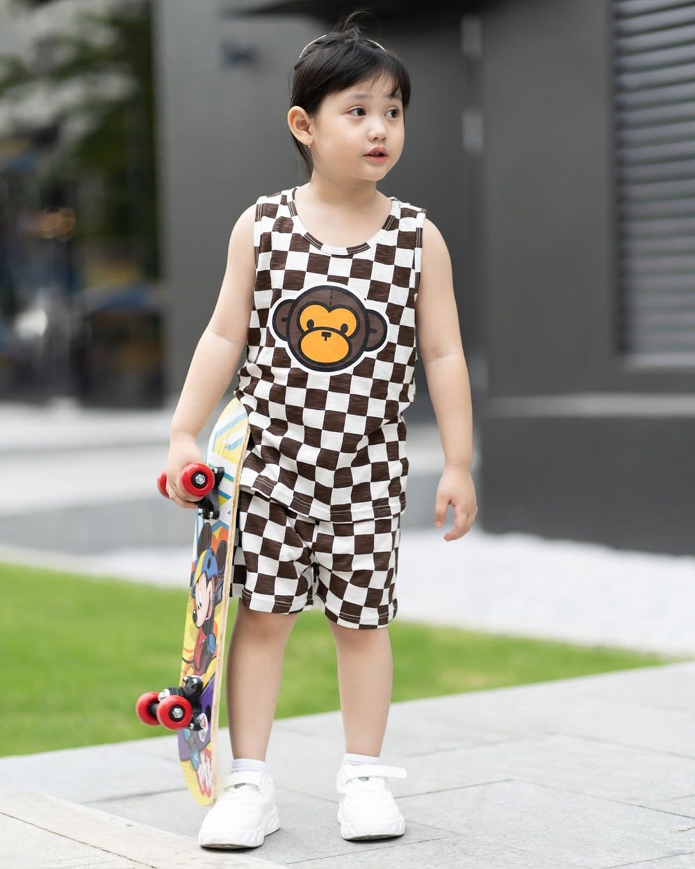 Bộ đồ ba lỗ cotton mịn bé trai và bé gái U4075