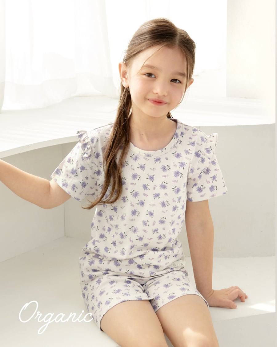 Bộ đồ ngắn cotton mịn bé gái U3177