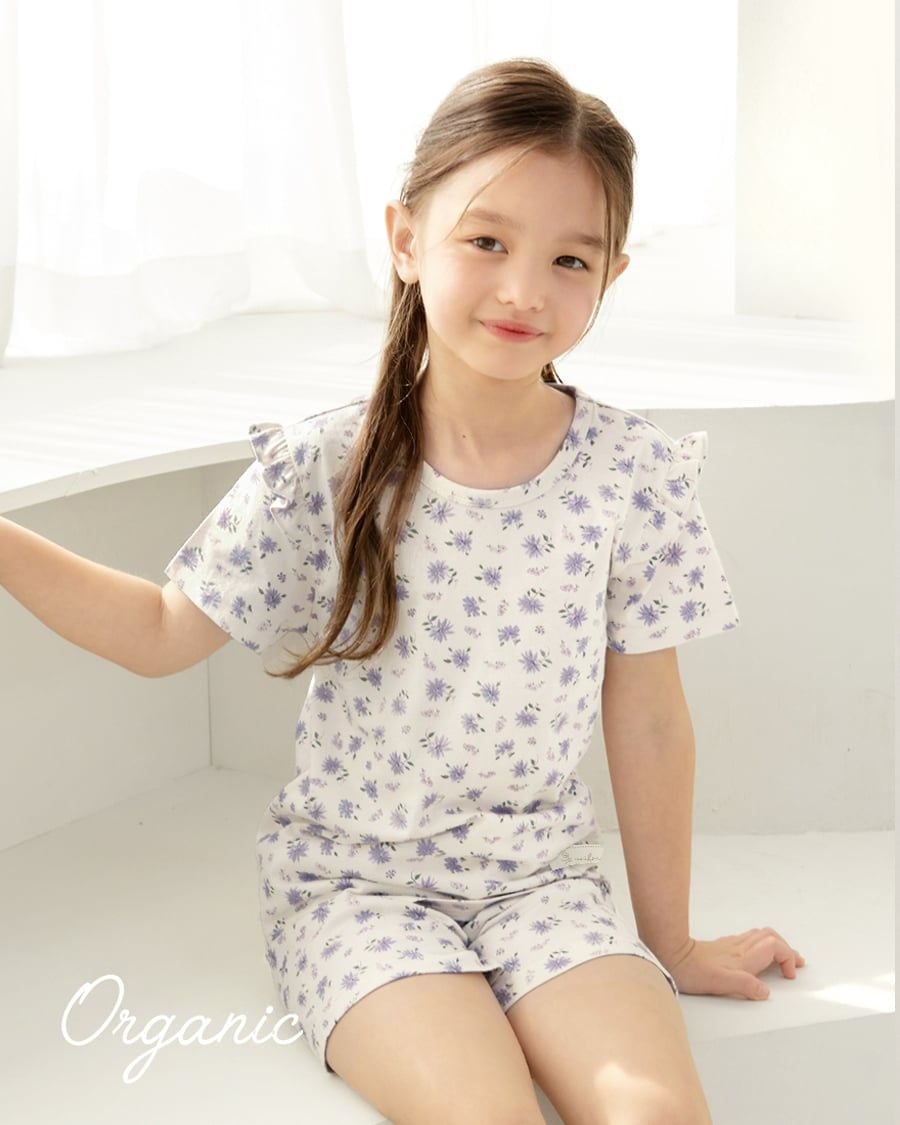 Bộ đồ ngắn cotton mịn bé gái U3177