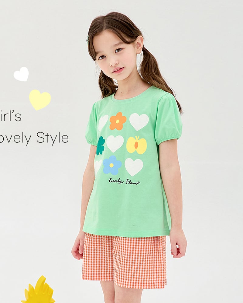 Bộ đồ ngắn cotton mịn bé gái U3216