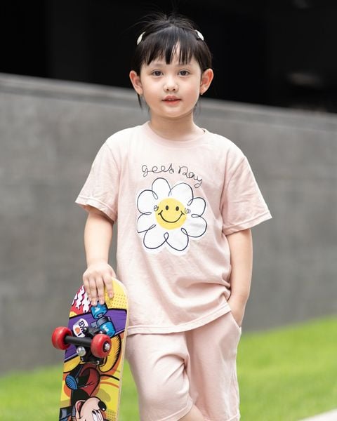 Bộ đồ ngắn cotton mịn bé gái U3131