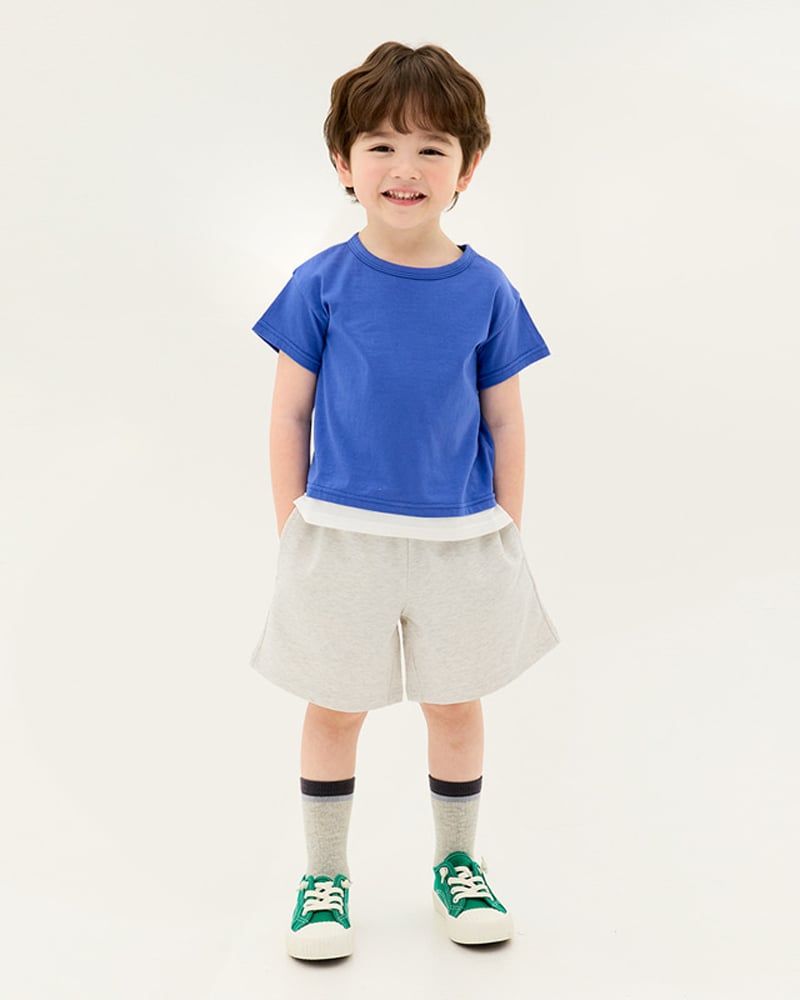 Quần short vải cotton spandex bé trai và bé gái U950C