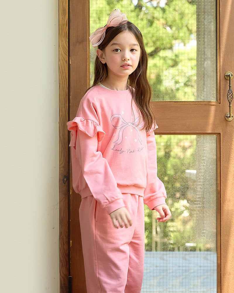 Bộ đồ dài dáng rộng cotton mịn bé gái U1284