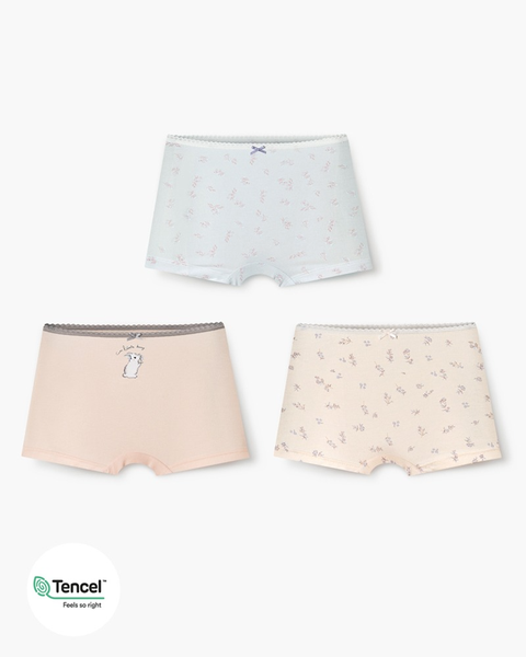 Set 3 quần chip đùi vải Tencel cho bé gái U6057