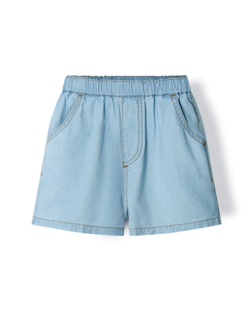 Quần short siêu nhẹ vải denim cotton mỏng mềm mại U950X
