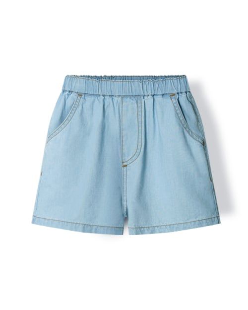 Quần short siêu nhẹ vải denim cotton mỏng mềm mại U950X