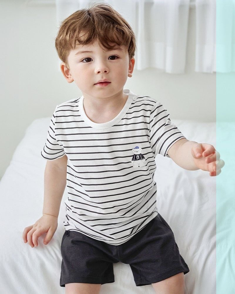 Bộ đồ ngắn cotton mịn bé trai và bé gái U3231
