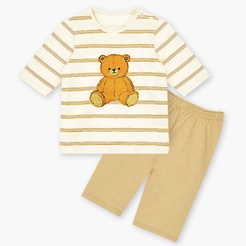 [Lẻ size] Bộ đồ lửng cotton cho bé trai và bé gái lẻ size U8003