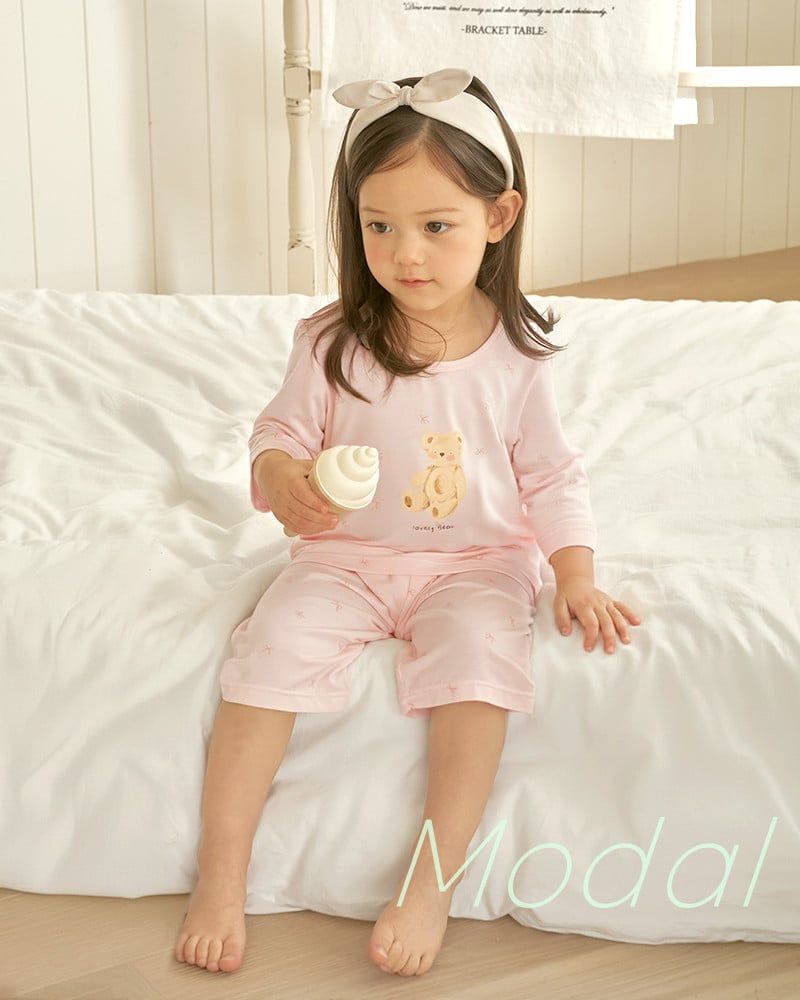 Bộ đồ lửng vải Tencel Modal siêu mềm mịn cho bé gái U2169