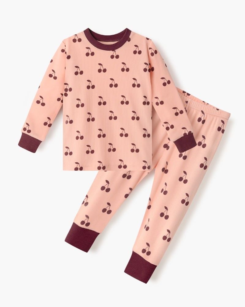 Bộ đồ dài dáng ôm cotton mịn bé gái U1261