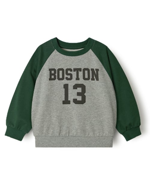 Áo sweater dài tay vải nỉ da cá cotton bé trai và bé gái U900T