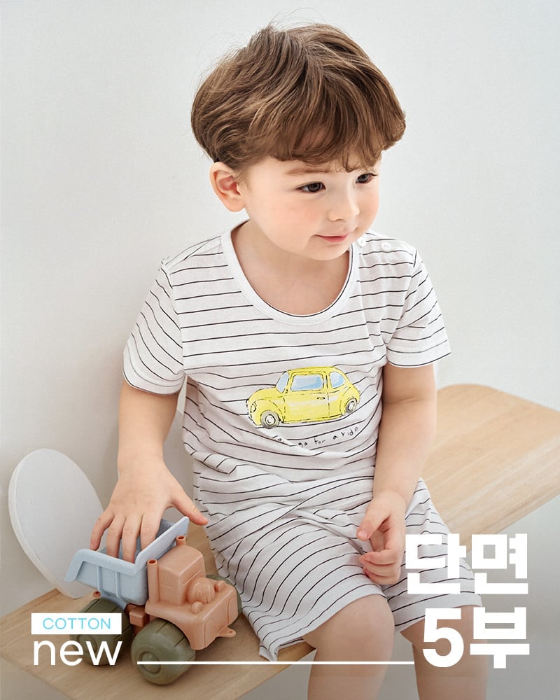 Bộ đồ ngắn cotton mịn bé trai U3227