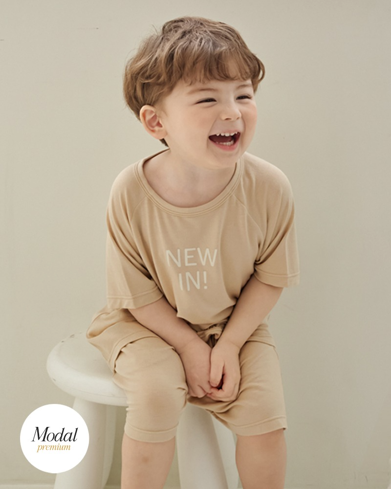 Bộ đồ ngắn mặc nhà vải Tencel Modal siêu mềm mát bé trai và bé gái U3237