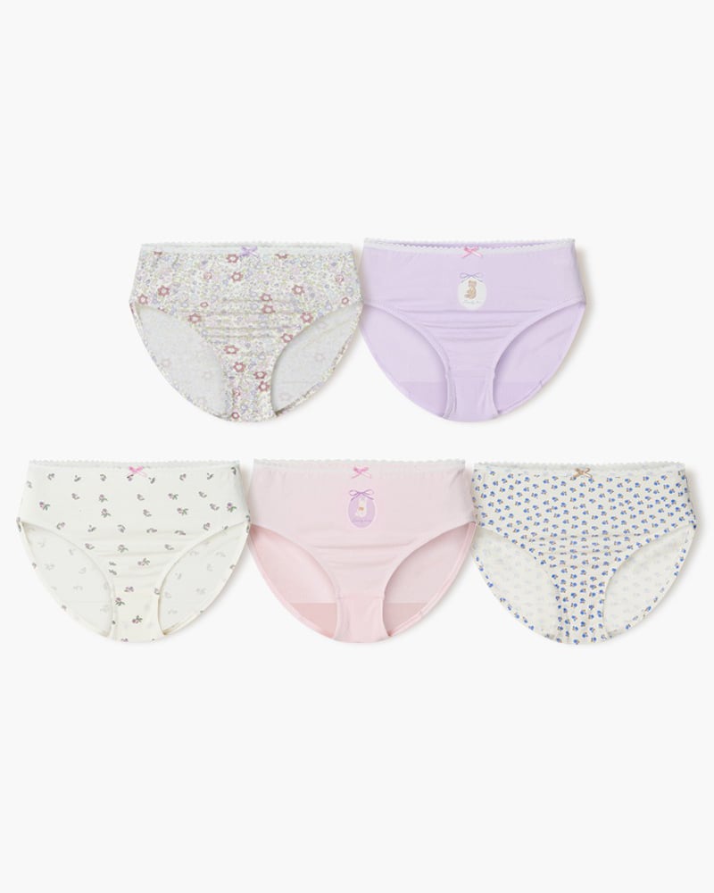 Set 5 quần chip tam giác bé gái U6054