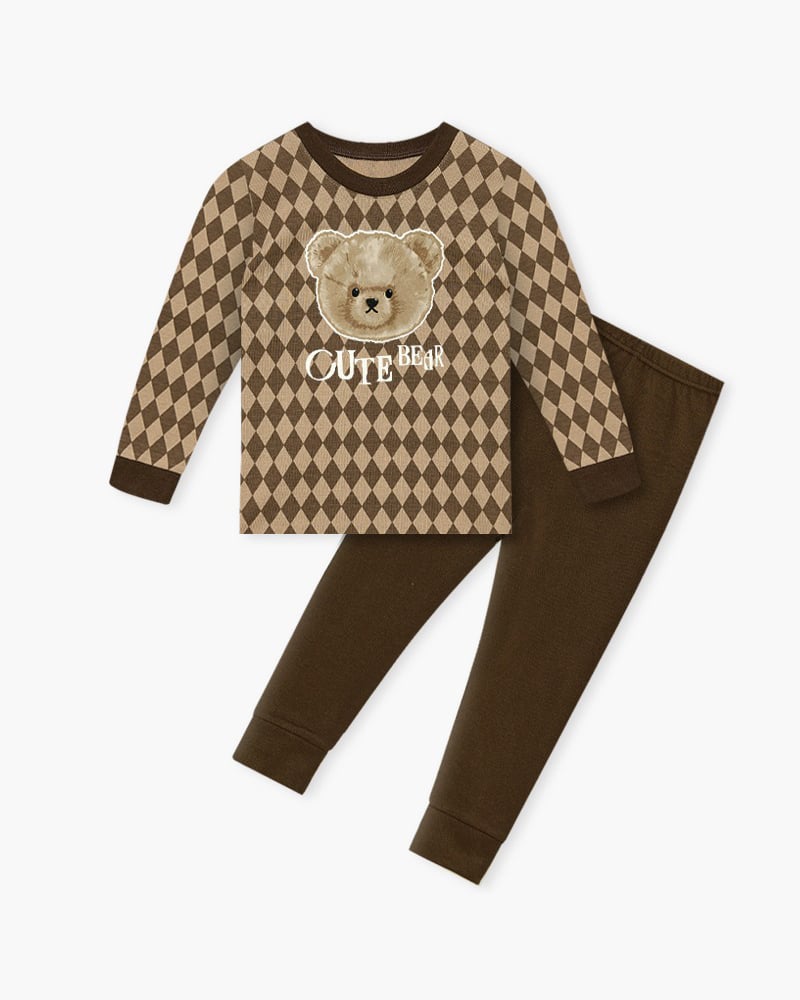 Bộ đồ dài dáng ôm cotton mịn bé trai và bé gái U1199