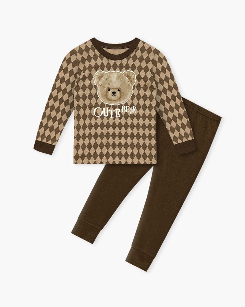 Bộ đồ dài dáng ôm cotton mịn bé trai và bé gái U1199