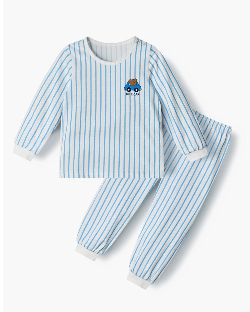 Bộ đồ dài cotton mịn dáng rộng bé trai U1306