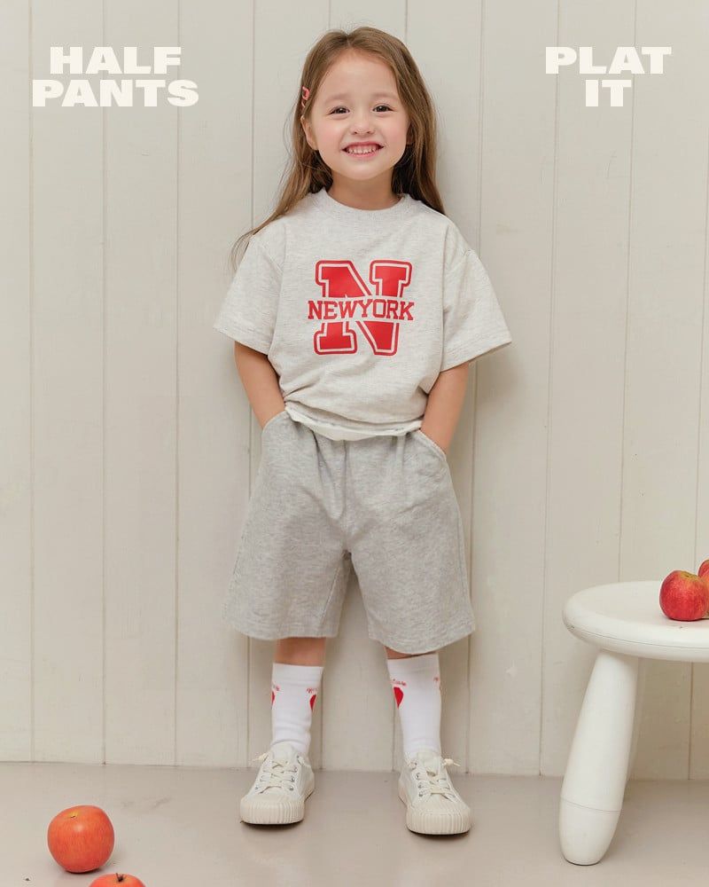 Quần short Bermuda dài qua gối vải cotton spandex U950U