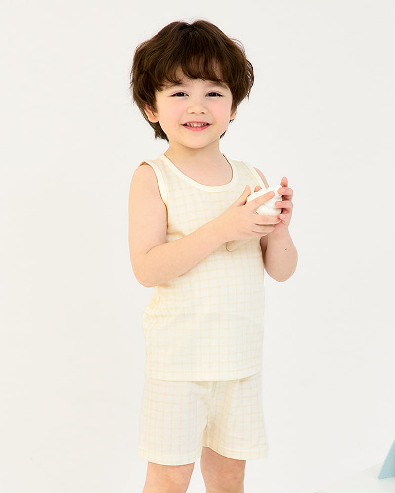 Bộ đồ ba lỗ cotton mịn bé trai và bé gái U4100