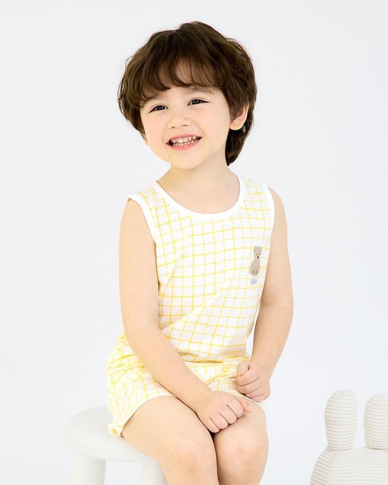 Bộ đồ ba lỗ cotton mịn bé trai và bé gái U4095