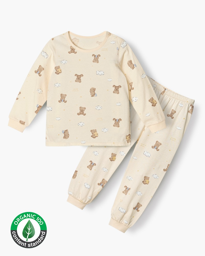 Bộ đồ dài dáng rộng cotton mịn bé trai và bé gái U1271