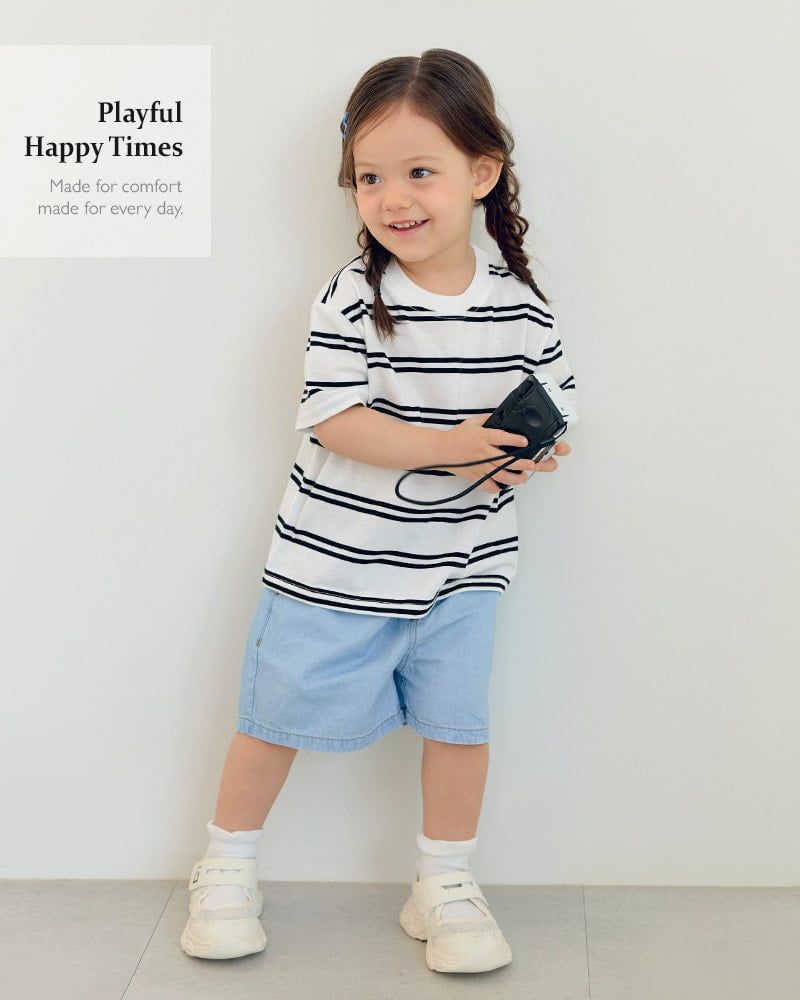 Quần short siêu nhẹ vải denim cotton mỏng mềm mại U950X