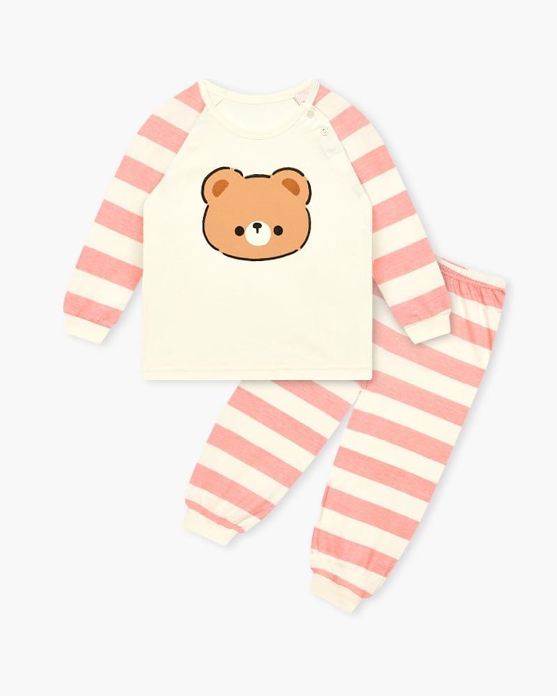 Bộ đồ dài dáng rộng cotton mịn bé gái U1189