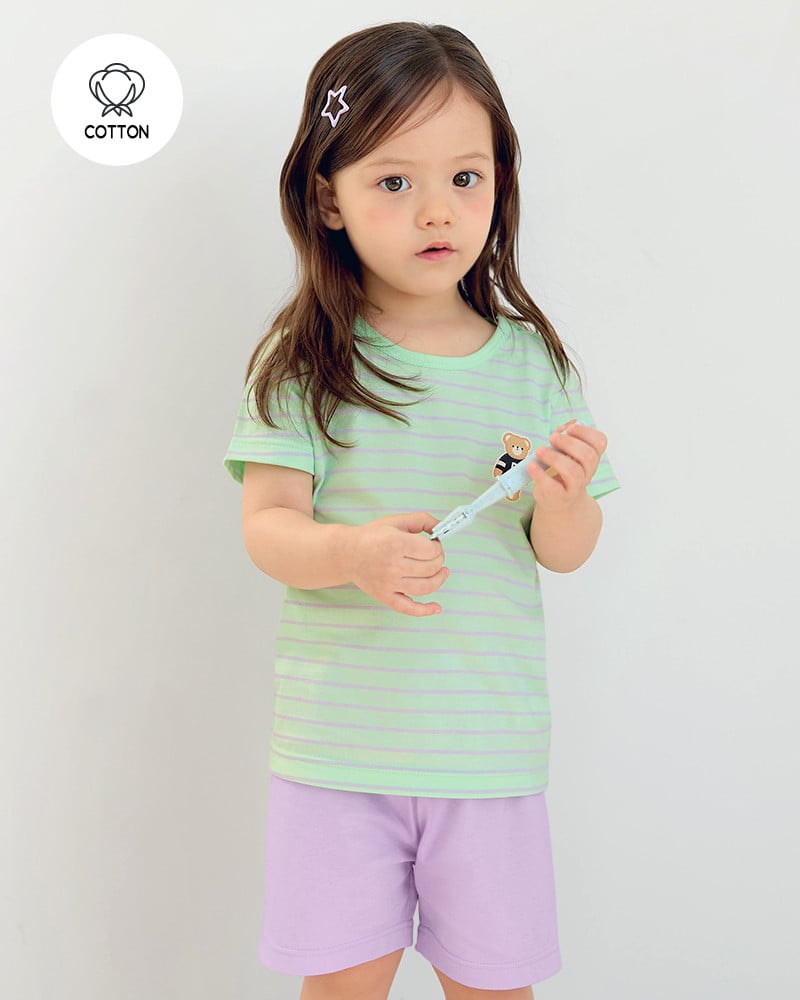Bộ đồ ngắn cotton mịn bé gái U3230