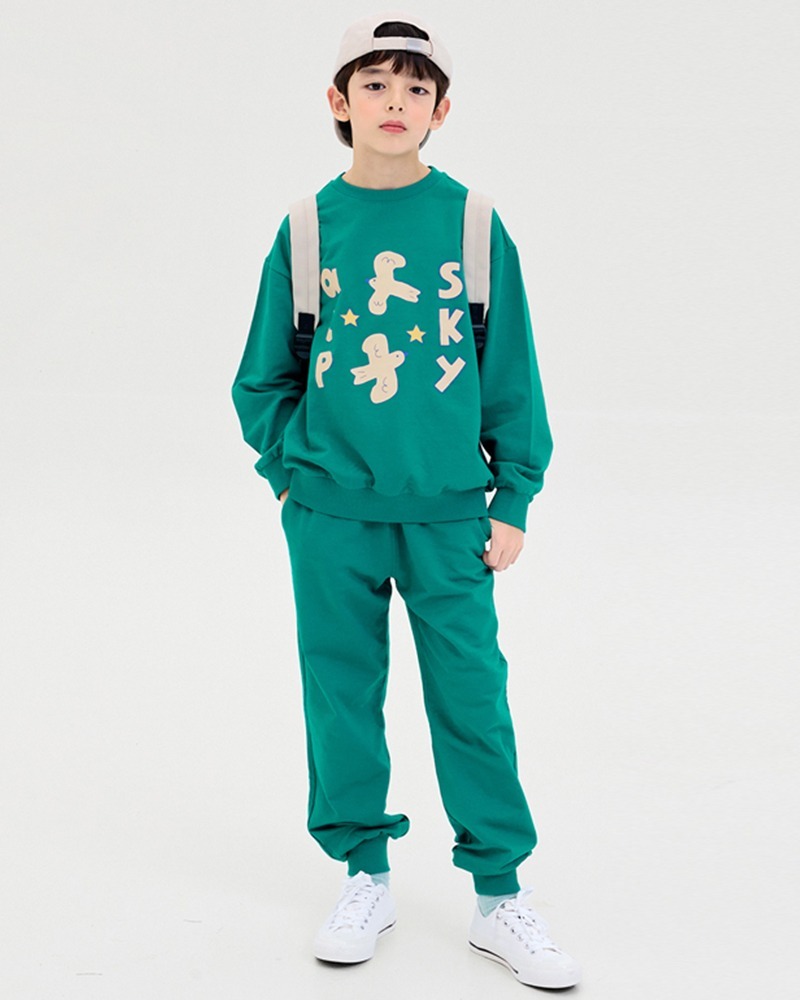 Bộ đồ dài dáng rộng cotton mịn bé trai U1256