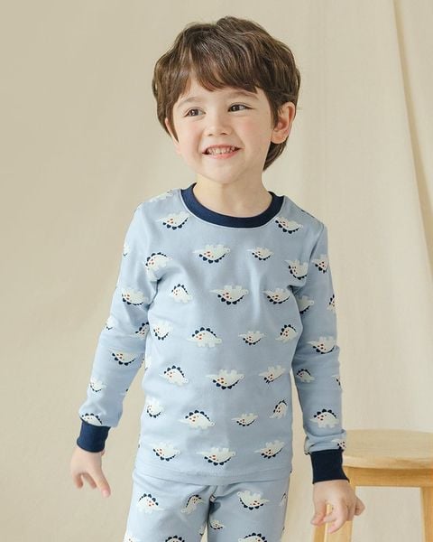 Bộ đồ dài dáng ôm cotton mịn bé trai U1260