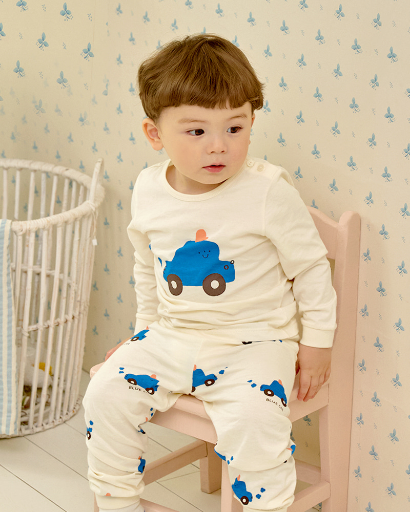 Bộ đồ dài dáng rộng cotton mịn bé trai U1272