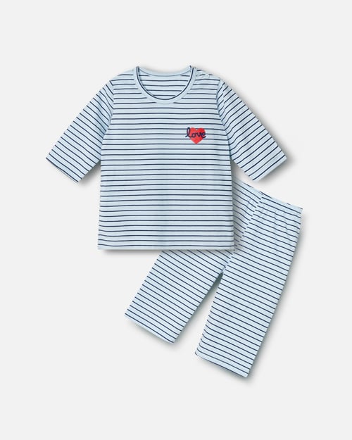 Bộ đồ lửng cotton mịn bé trai và bé gái U2121