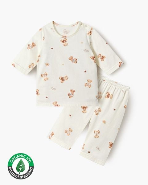 Bộ đồ lửng cotton mịn bé trai và bé gái U2160