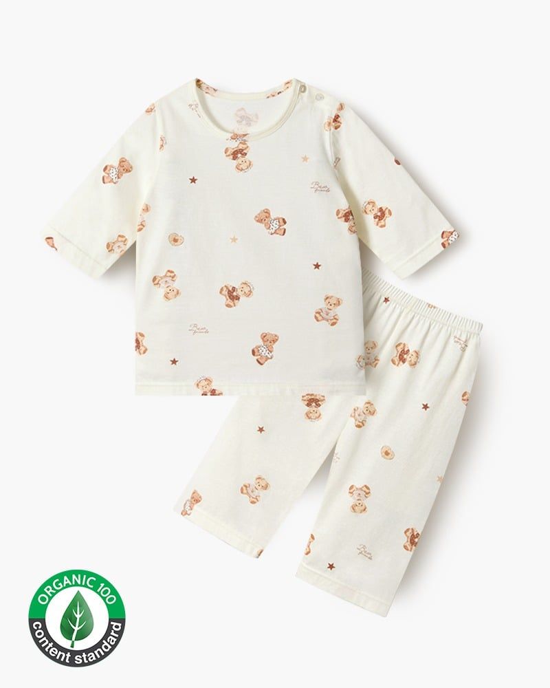 Bộ đồ lửng cotton mịn bé trai và bé gái U2160