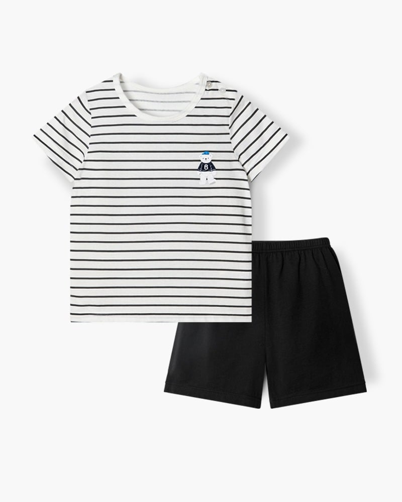 Bộ đồ ngắn cotton mịn bé trai và bé gái U3231