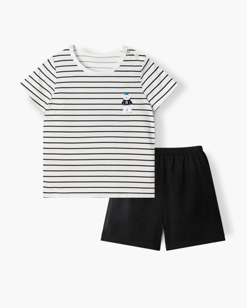 Bộ đồ ngắn cotton mịn bé trai và bé gái U3231