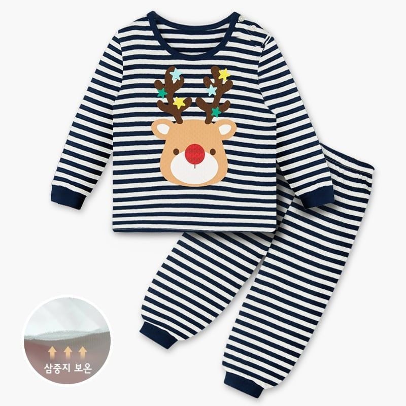 Bộ đồ dài chần bông 3 lớp cho bé trai và bé gái U1167