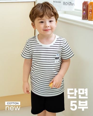 Bộ đồ ngắn cotton mịn bé trai và bé gái U3231