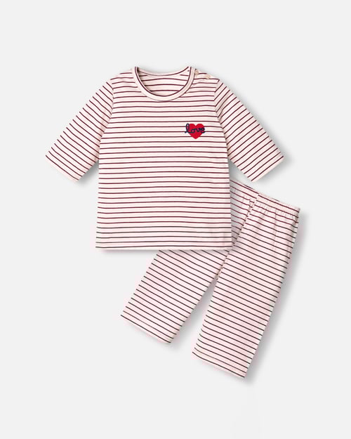 Bộ đồ lửng cotton mịn bé trai và bé gái U2121