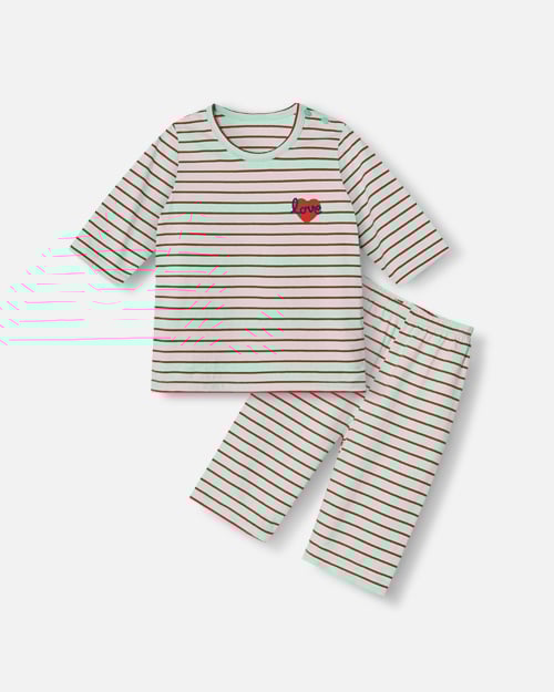 Bộ đồ lửng cotton mịn bé trai và bé gái U2121