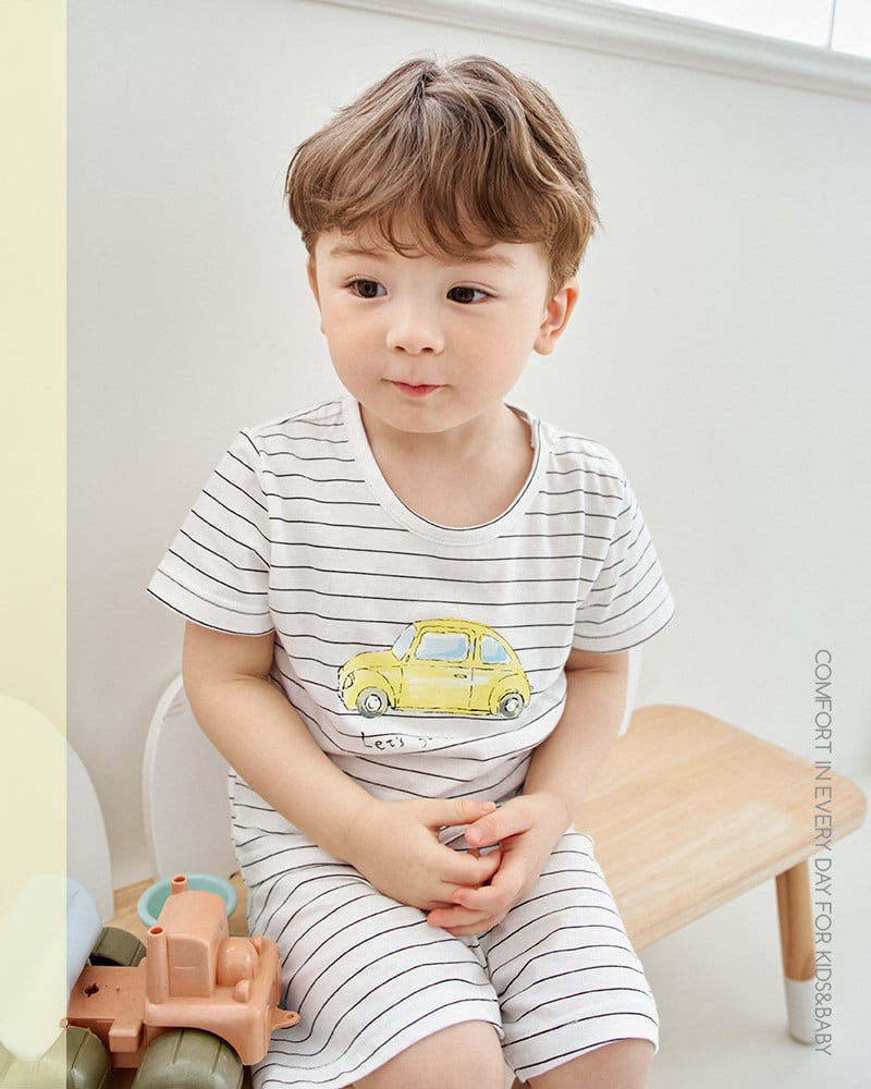 Bộ đồ ngắn cotton mịn bé trai U3227