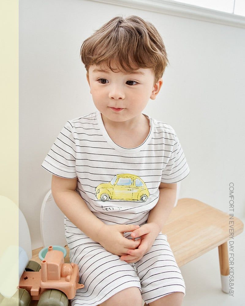 Bộ đồ ngắn cotton mịn bé trai U3227
