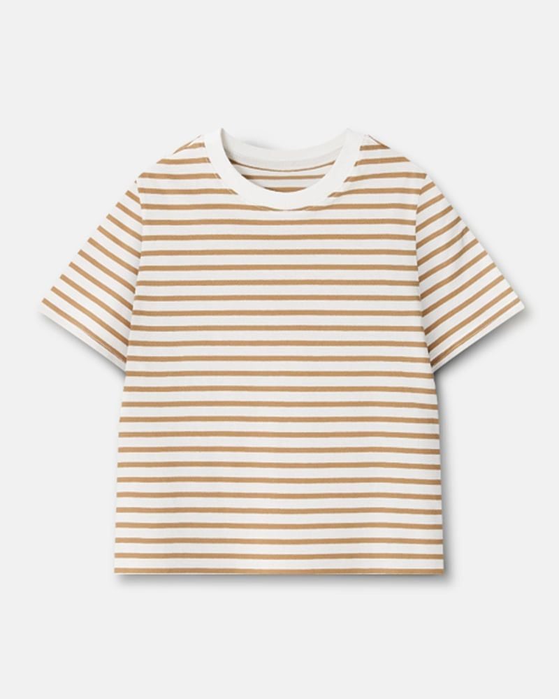 Áo phông ngắn tay cotton mịn bé trai và bé gái U900A