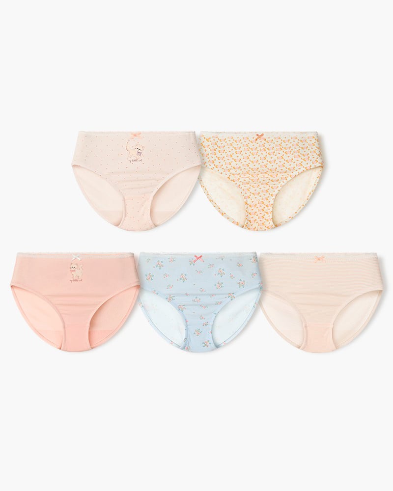 Set 5 quần chip tam giác bé gái U6053